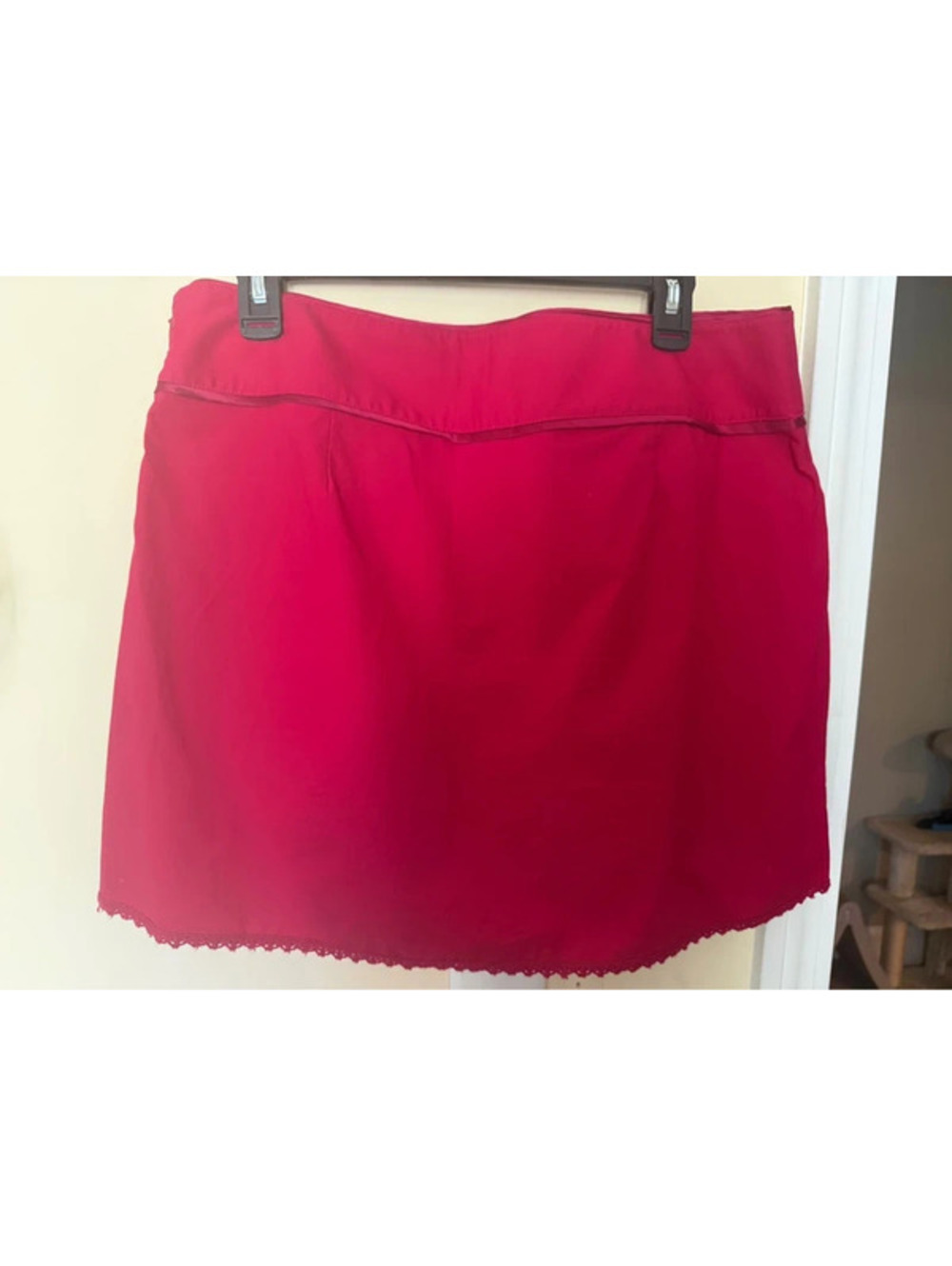 The Limited red stretch skirt